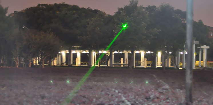 200mw green laser led flashlight